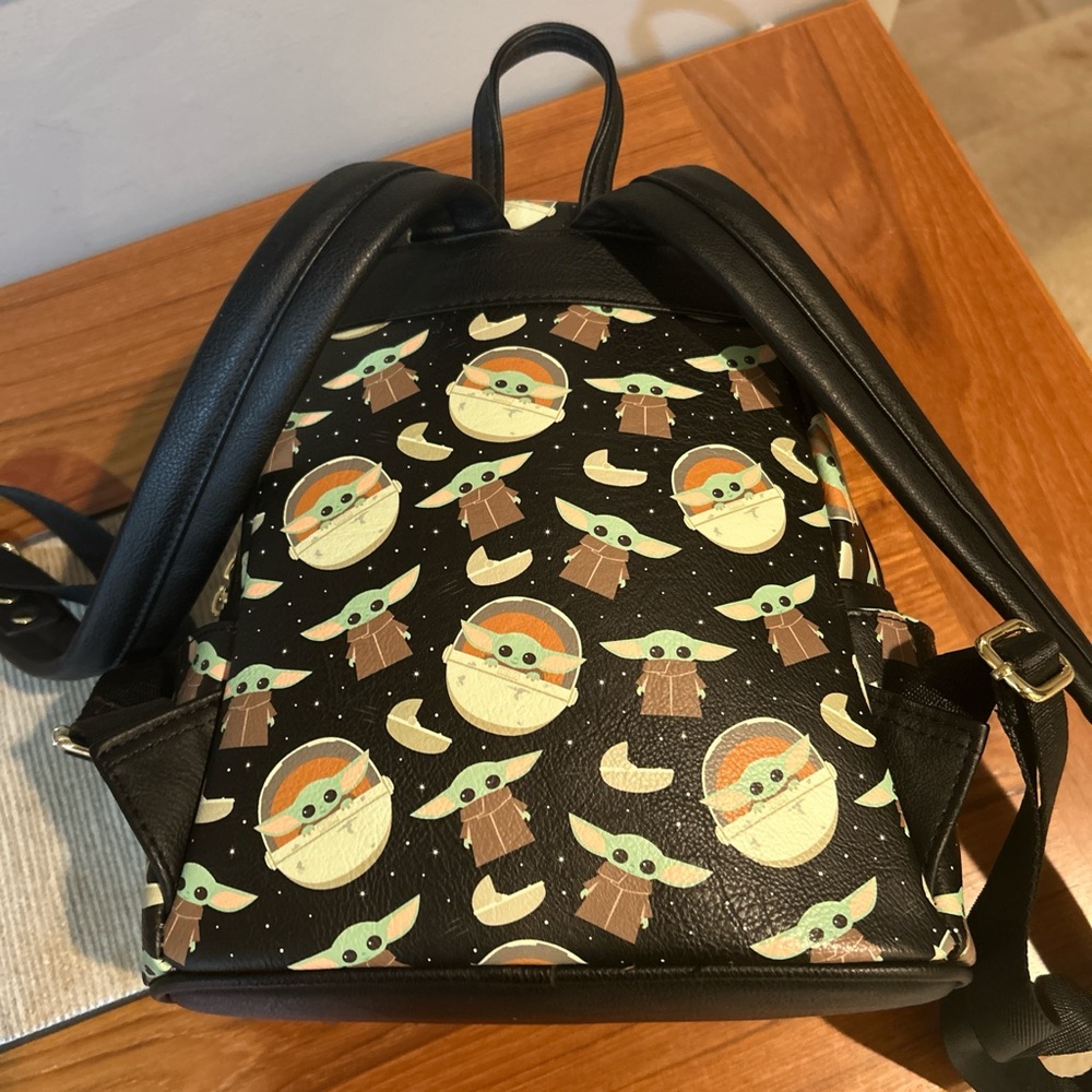 Loungefly Grogu Patterned Backpack - image 5